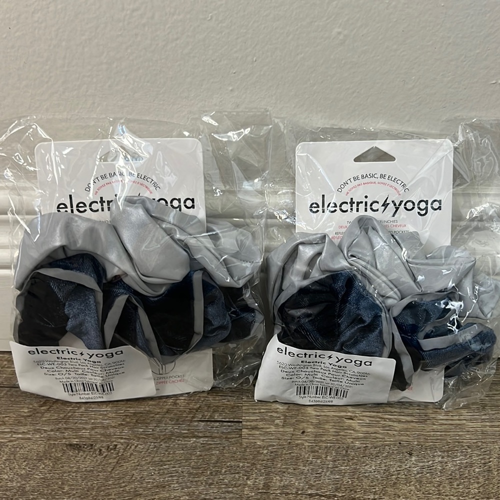 Electric Yoga Scrunchies 2 Pack